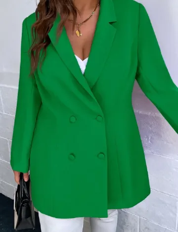 Sacou SHEIN CURVE, verde Verde