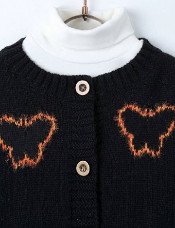 Cardigan Shein Kids, negru