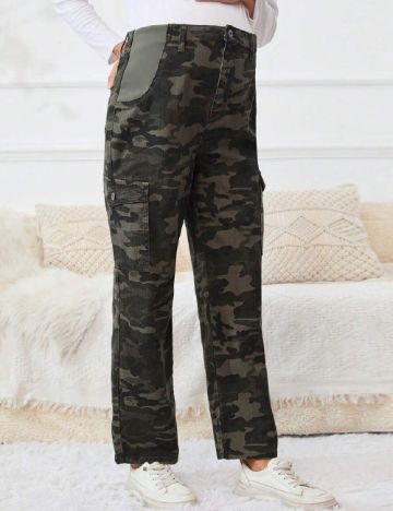 Pantaloni SHEIN Maternity, army