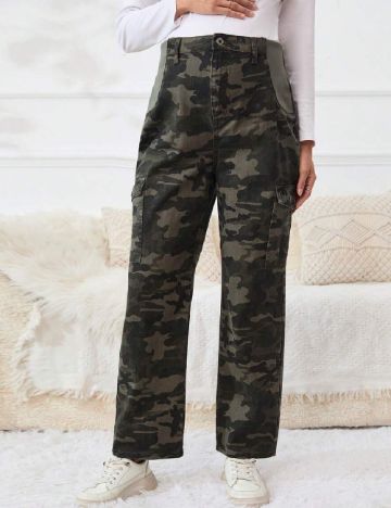 Pantaloni SHEIN Maternity, army