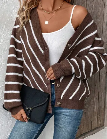 Cardigan SHEIN, maro Maro