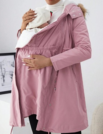 Geaca SHEIN Maternity, roz