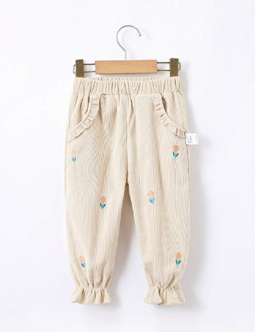 Pantaloni Shein Kids, crem