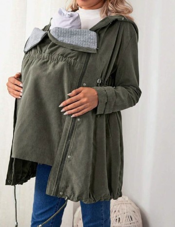 Geaca SHEIN Maternity, verde