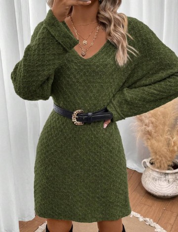 Rochie scurta SHEIN, verde