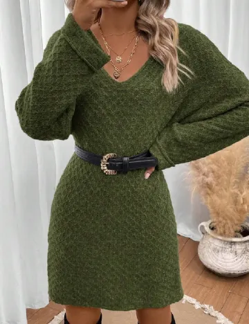 Rochie scurta SHEIN, verde Verde