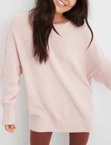 Pulover Oversize Aerie, roz