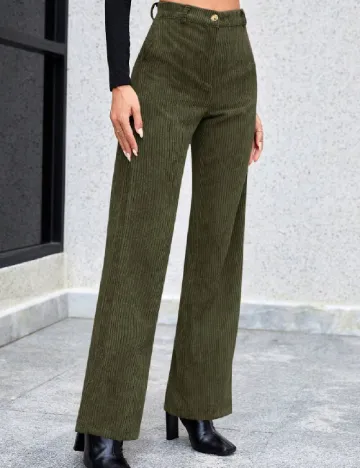 Pantaloni SHEIN, kaki Verde