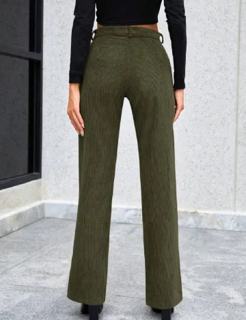 Pantaloni SHEIN, kaki Verde