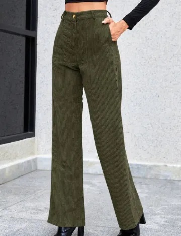 Pantaloni SHEIN, kaki Verde