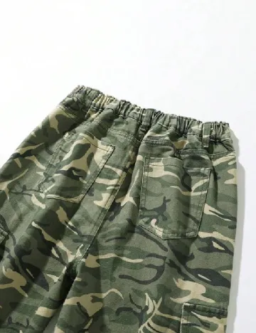 Pantaloni Shein Kids, army Verde