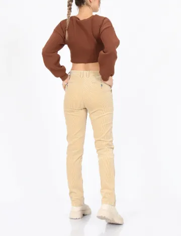 Pantaloni SHEIN, maro deschis Maro