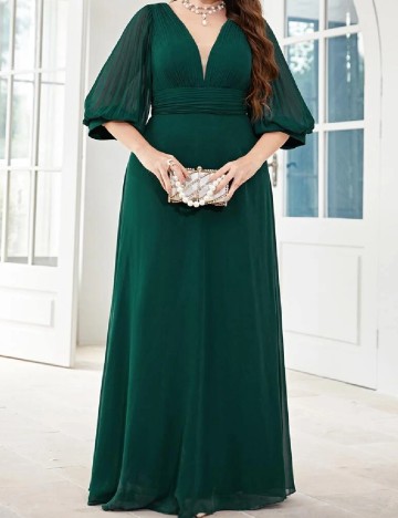 Rochie lunga SHEIN CURVE, verde