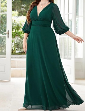 Rochie lunga SHEIN CURVE, verde