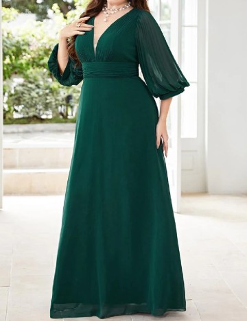 Rochie lunga SHEIN CURVE, verde