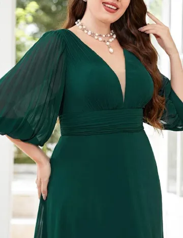 Rochie lunga SHEIN CURVE, verde Verde