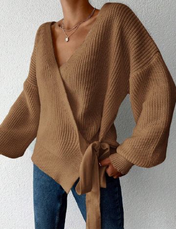 Cardigan SHEIN, maro