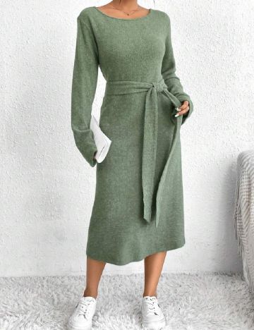 Rochie medie SHEIN, verde