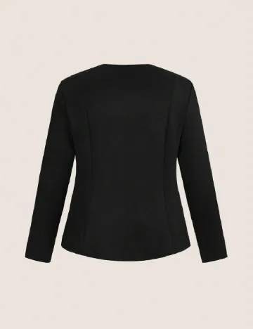 Blazer SHEIN CURVE, negru Negru