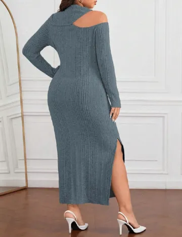 Rochie lunga SHEIN CURVE, albastru Albastru