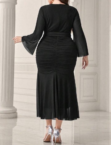 Rochie lunga SHEIN CURVE, negru