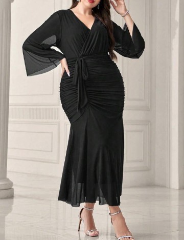 Rochie lunga SHEIN CURVE, negru