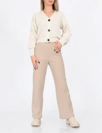 Pantaloni SHEIN, crem Crem