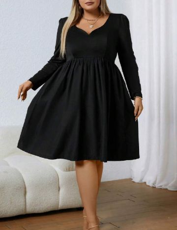 Rochie scurta SHEIN CURVE, negru