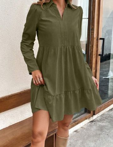 Rochie scurta SHEIN, verde