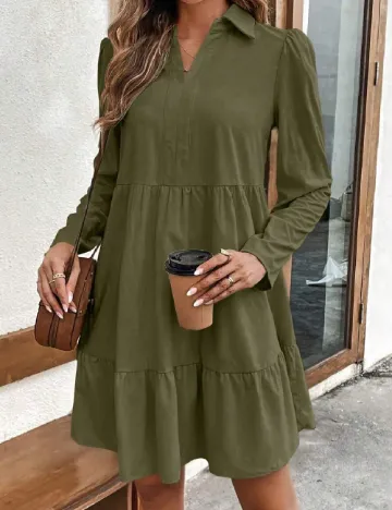 Rochie scurta SHEIN, verde Verde