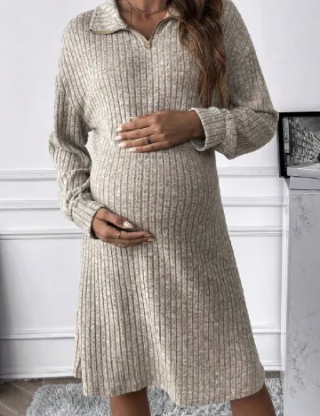 Rochie medie SHEIN Maternity, gri Gri