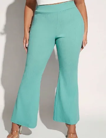 Pantaloni SHEIN CURVE, turcoaz Verde