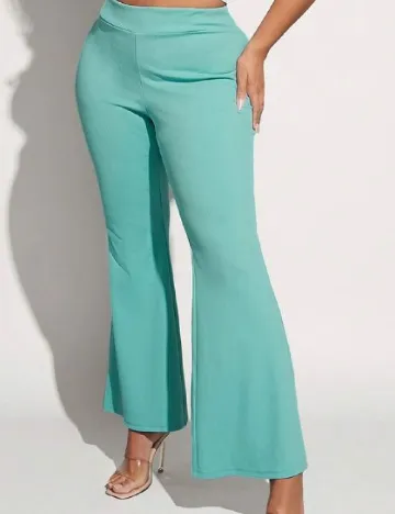 Pantaloni SHEIN CURVE, turcoaz Verde