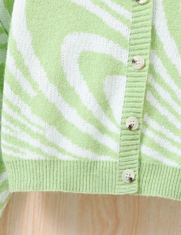 Cardigan Shein Kids, verde