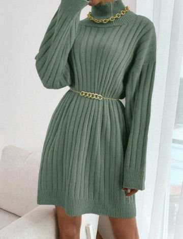 Rochie scurta SHEIN, verde