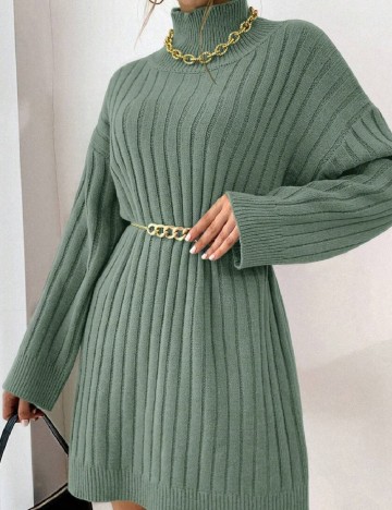 Rochie scurta SHEIN, verde