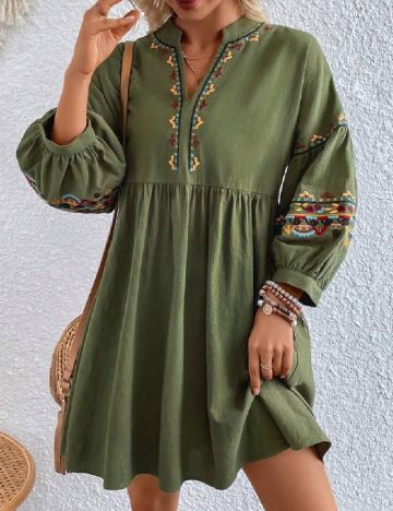 Rochie scurta SHEIN, verde