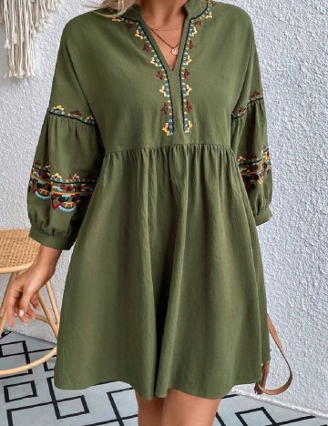 Rochie scurta SHEIN, verde