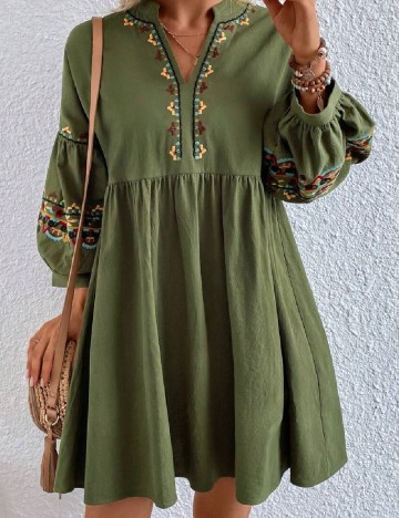 Rochie scurta SHEIN, verde