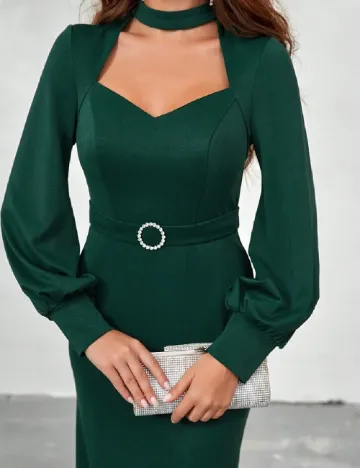 Rochie lunga SHEIN, verde