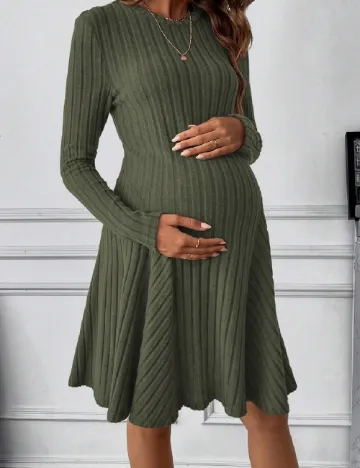 Rochie scurta SHEIN Maternity, verde Verde