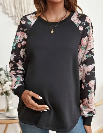 Bluza SHEIN Maternity, negru Negru