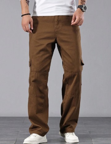 Pantaloni SHEIN, maro