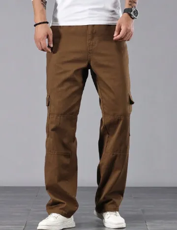 Pantaloni SHEIN, maro Maro