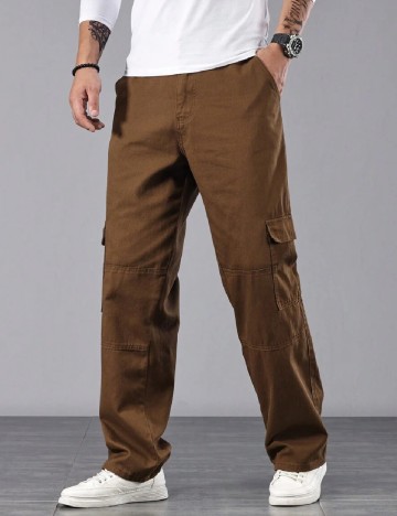 Pantaloni SHEIN, maro