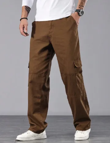 Pantaloni SHEIN, maro Maro