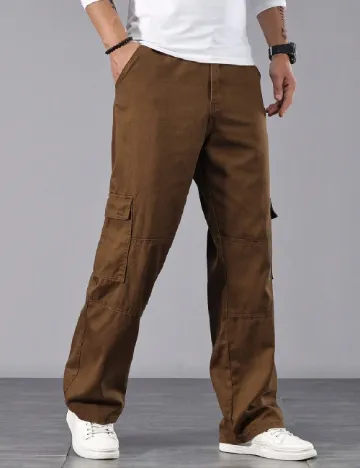 Pantaloni SHEIN, maro Maro