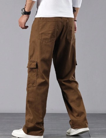 Pantaloni SHEIN, maro