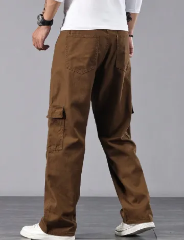 Pantaloni SHEIN, maro Maro