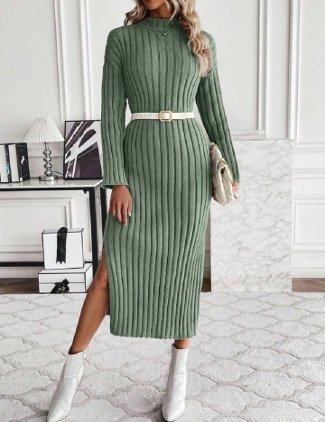 Rochie medie SHEIN, verde